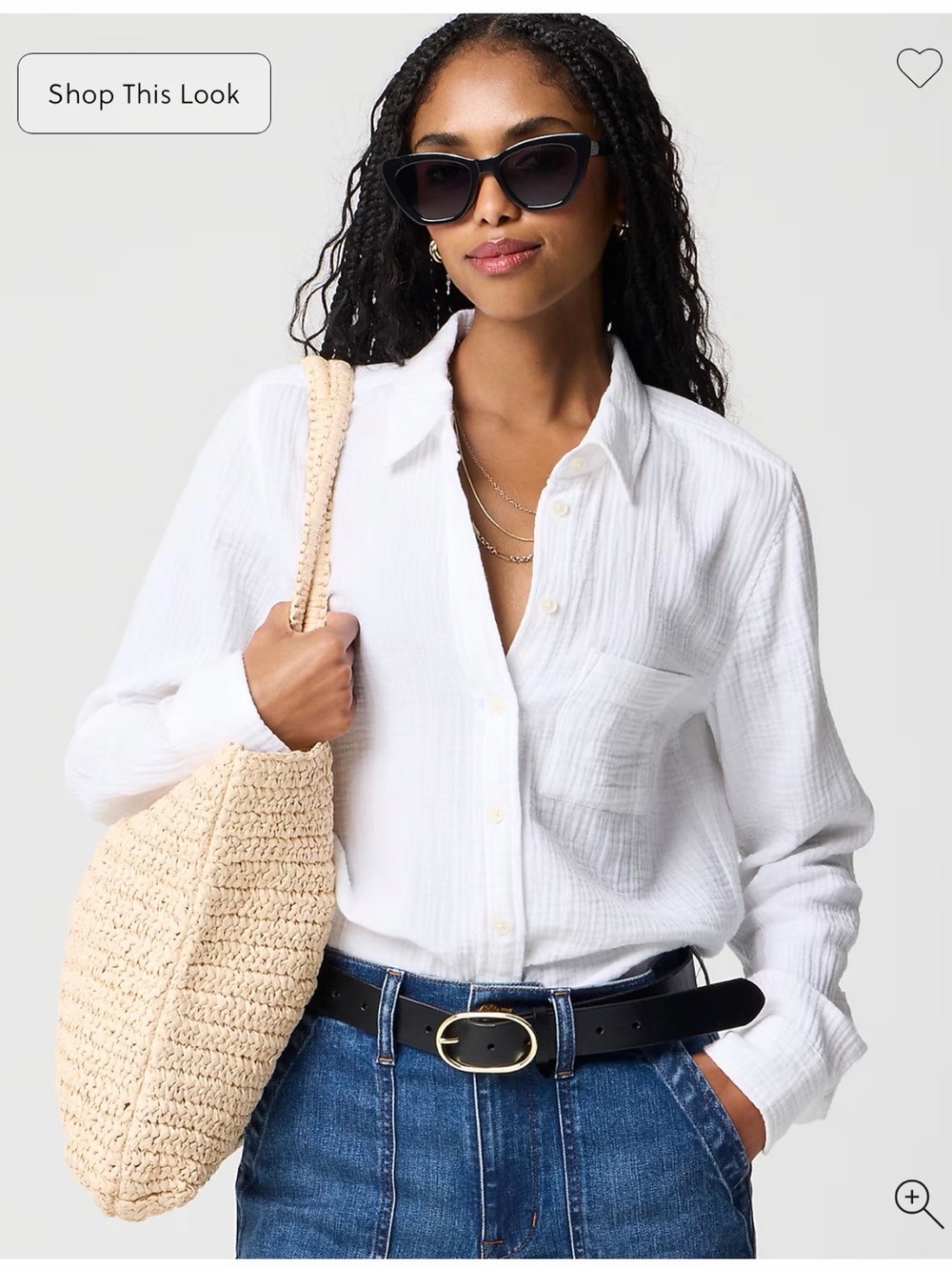 J. Crew Factory Double Gauze Button-up Shirt